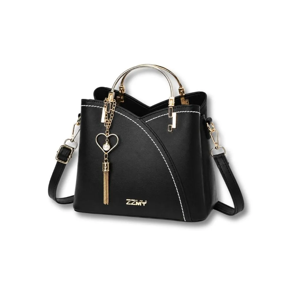 Maison Sacoches Alix sac à main cuir Camel chic
