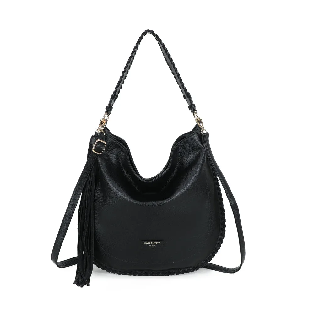 Gallantry Paris Céleste sac à main tressé noir
