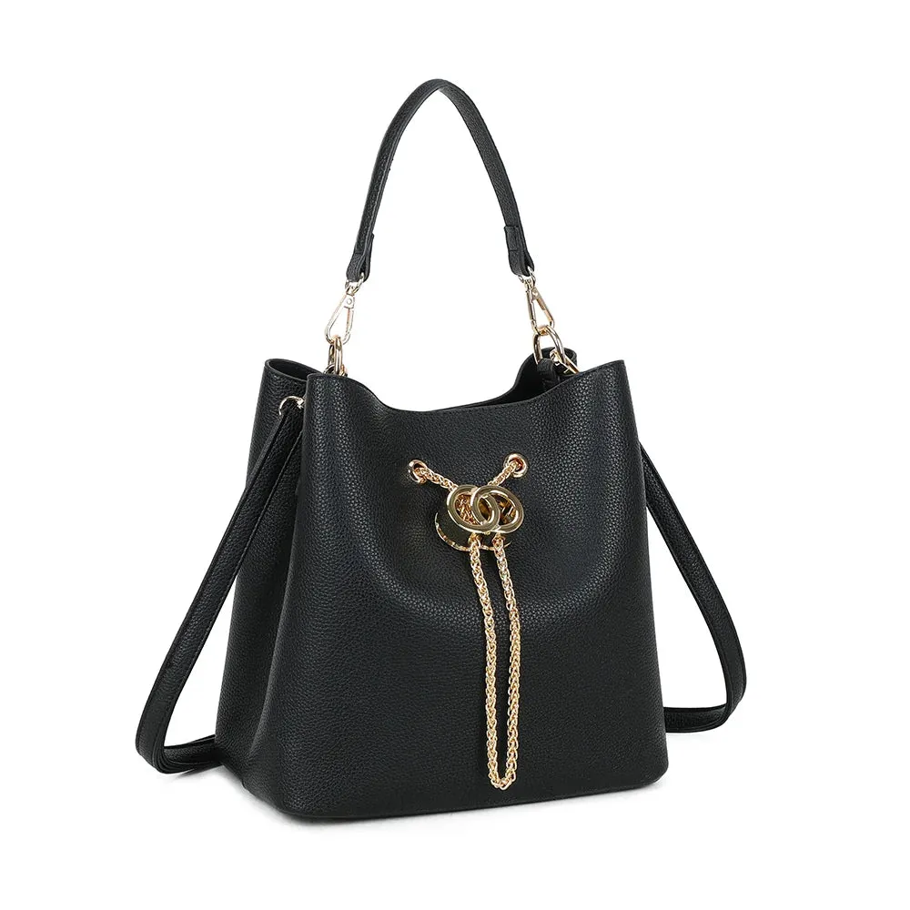 Gallantry Paris Le Régent sac seau bordeaux grainé