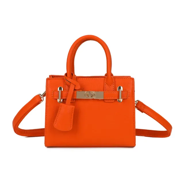 Gallantry Colette mini sac à main orange saffiano