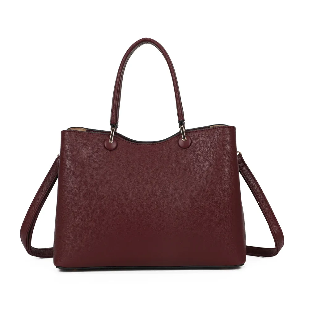 Gallantry Paris Le Lazare sac à main bordeaux 30 cm