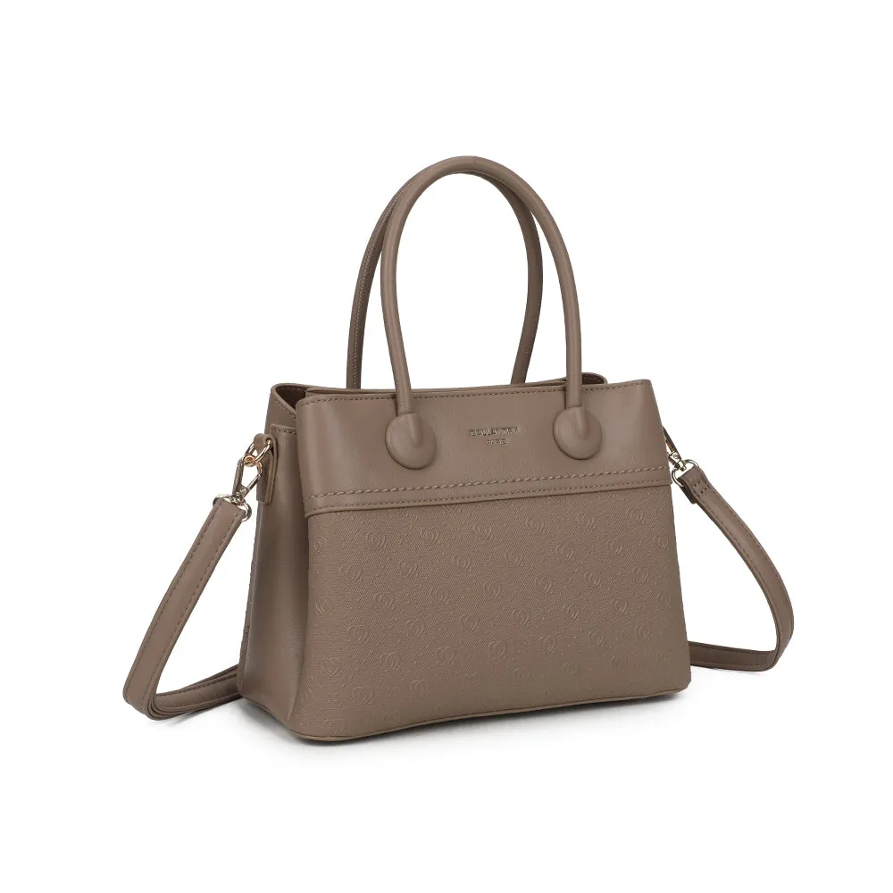 Gallantry Paris Le Mélys sac à main taupe foncé cœurs