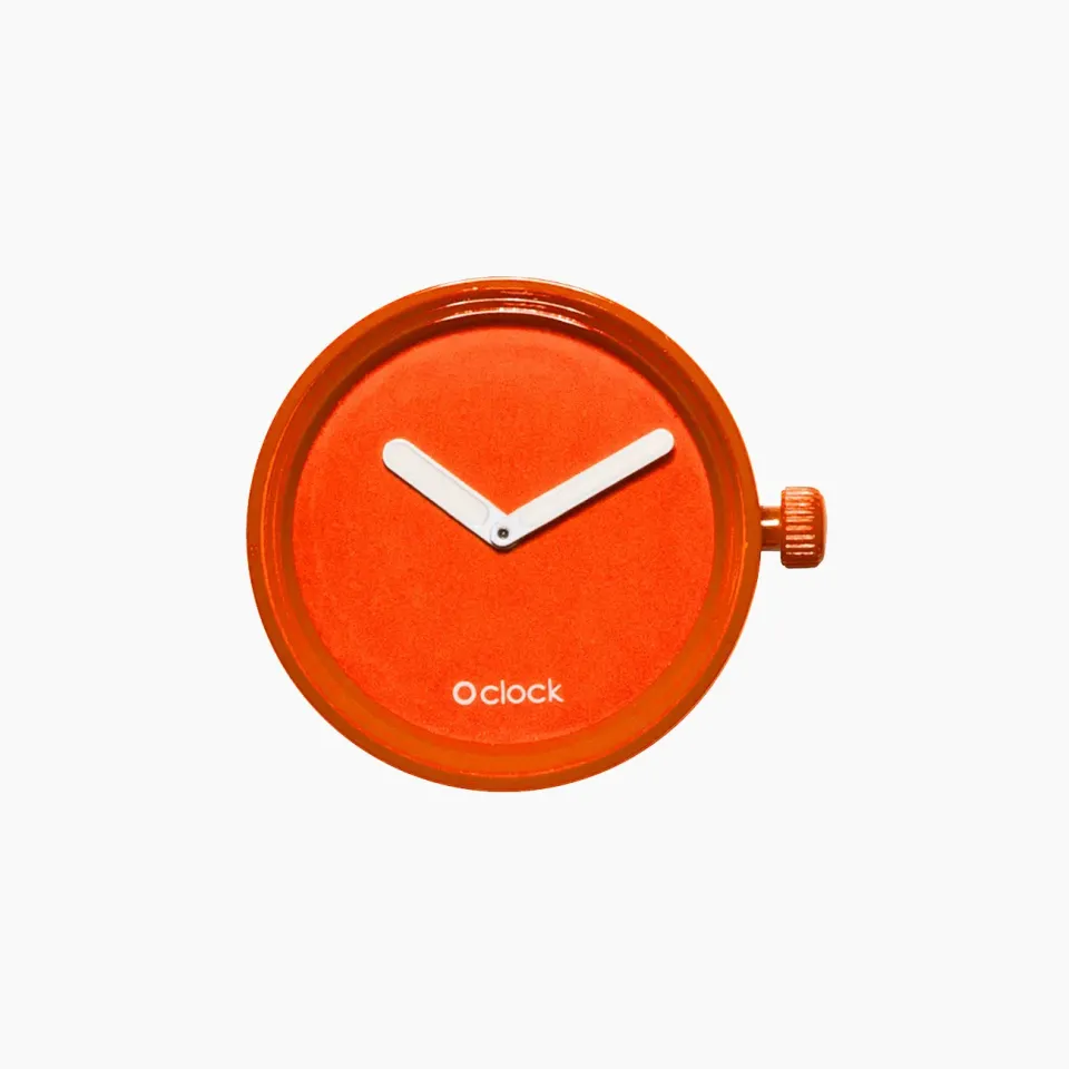O bag O Clock mécanisme montre tone on tone orange