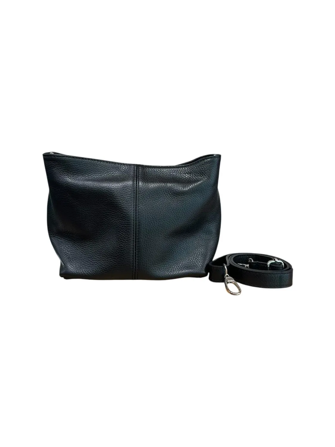 Hexagone Cuir Mini Alex sac bandoulière cuir Menthe 29 cm