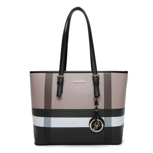 Gallantry Paris Marély sac cabas taupe/noir zippé