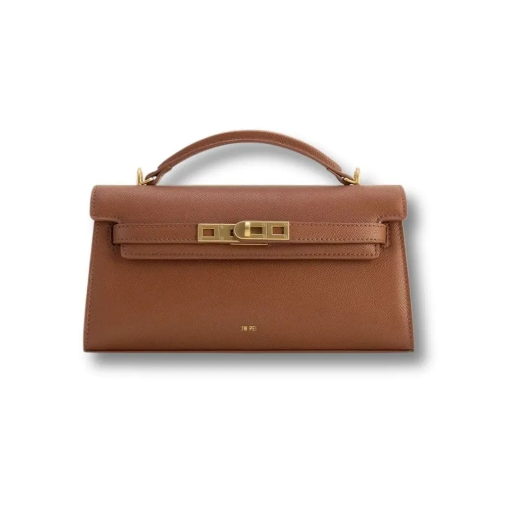 Maison Sacoches Margot petit sac main croco doré