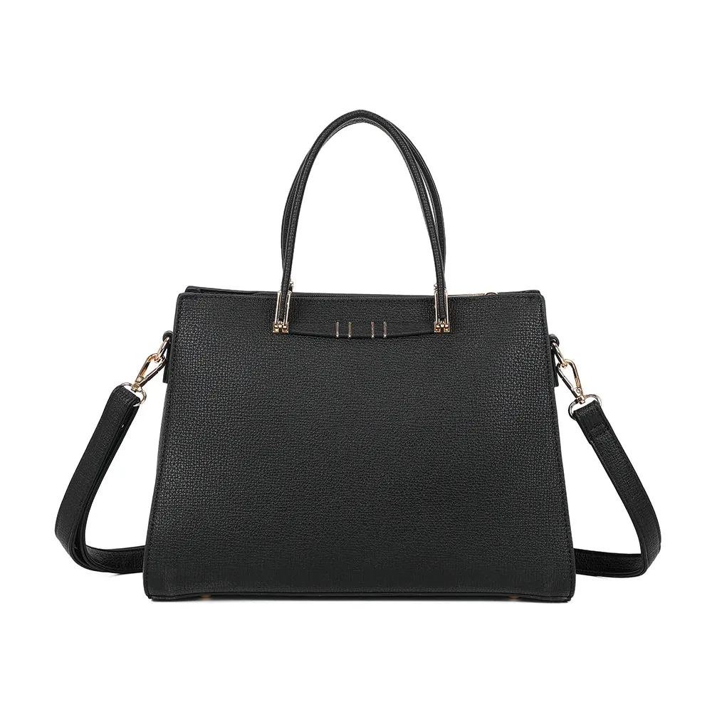 Gallantry Paris Ariane sac à main noir grainé