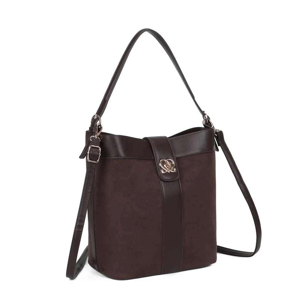 Gallantry Paris Sibylle sac seau coffee suédine