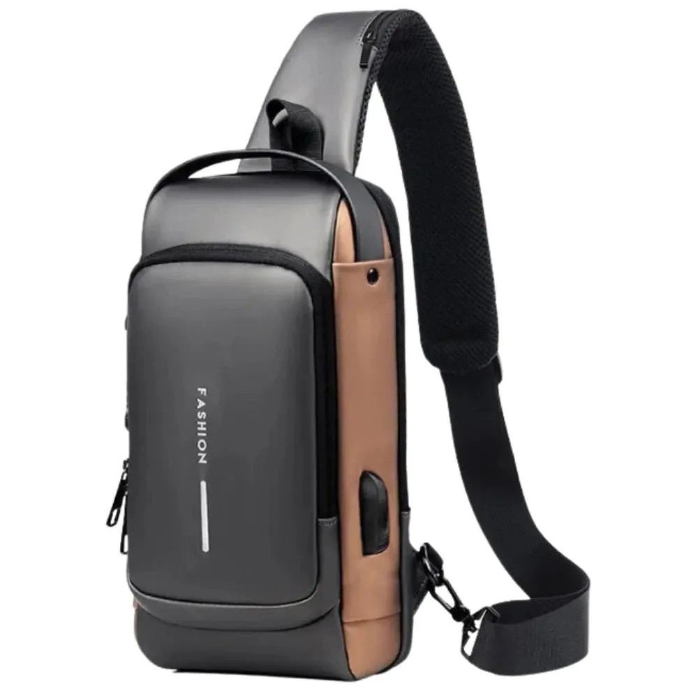 Mon Sacoche sacoche homme anti-pickpocket USB compacte