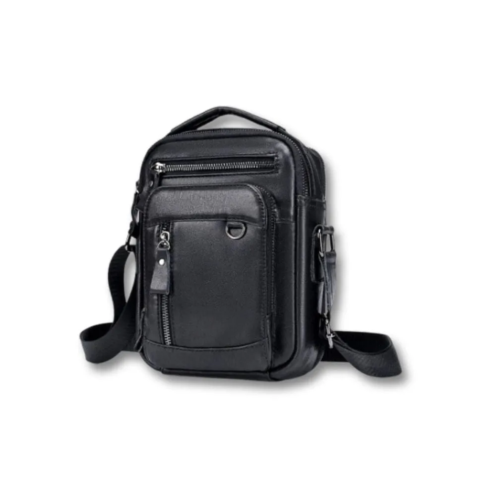 Maison Sacoches Nomade Sacoche cuir marron compacte
