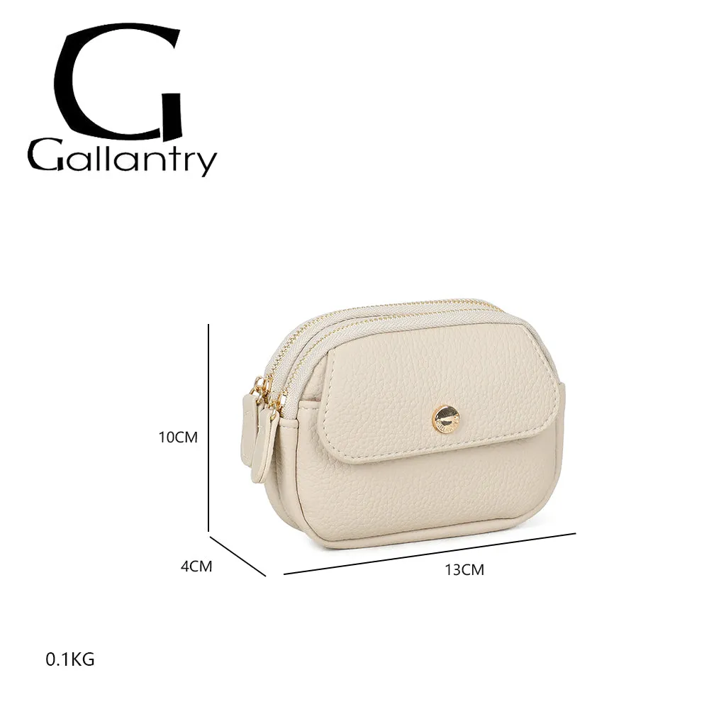 Gallantry Noria compagnon porte-monnaie Noir zippé
