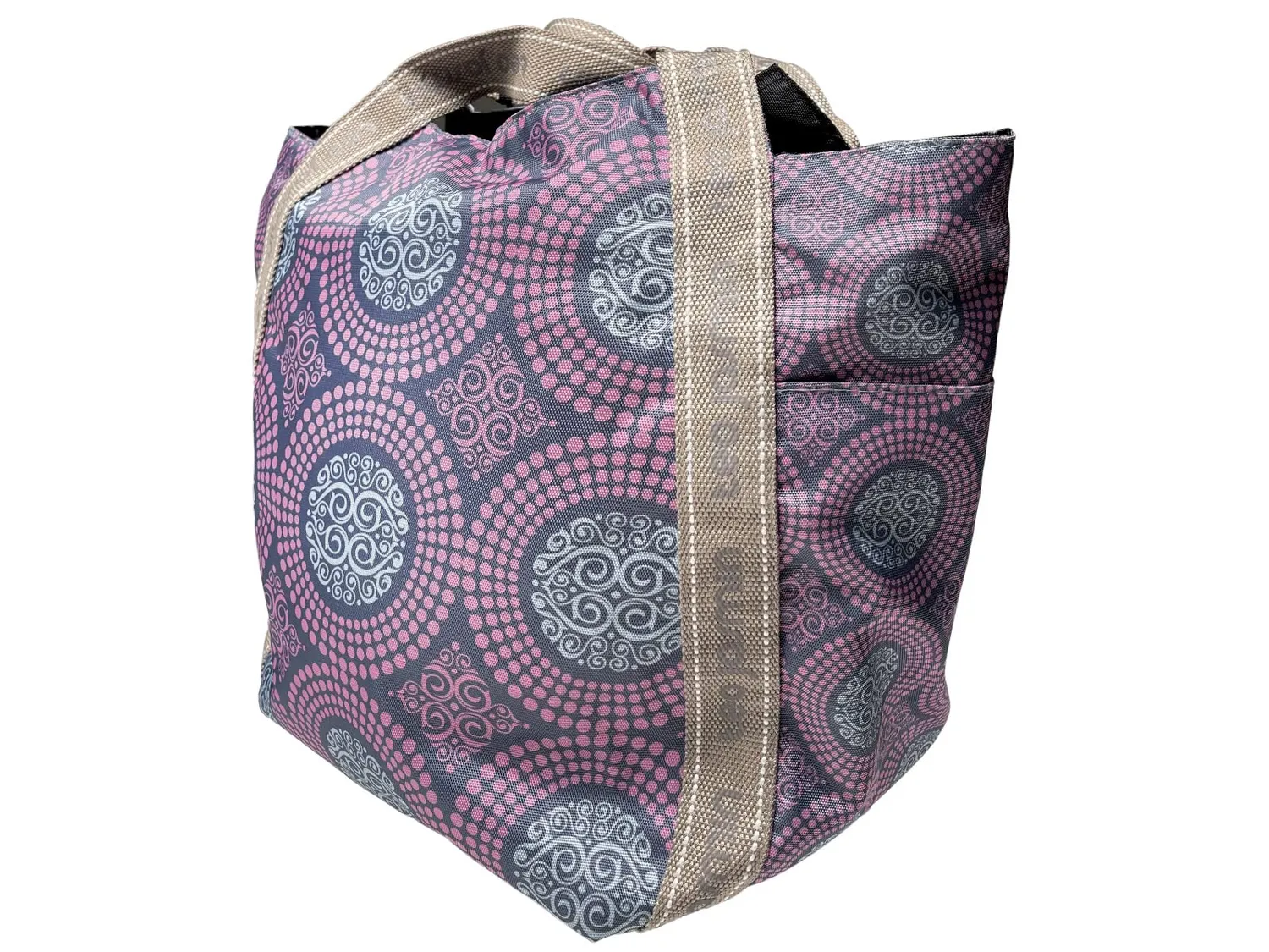 Téo Jasmin Téo Titi grand cabas gris motif chien