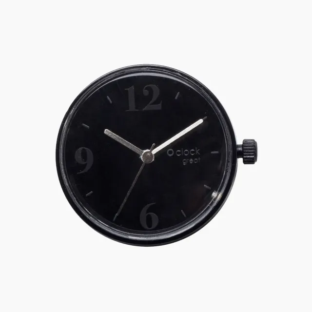 O bag O clock great Mirror mécanisme noir chiffres miroir