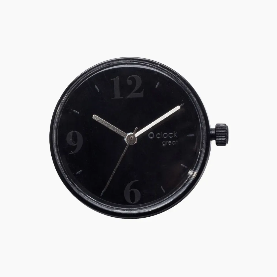 O clock great mécanisme montre chiffres noir