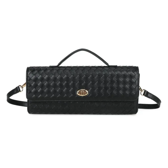 Gallantry Paris Élixir Tressé sac à main noir tressé
