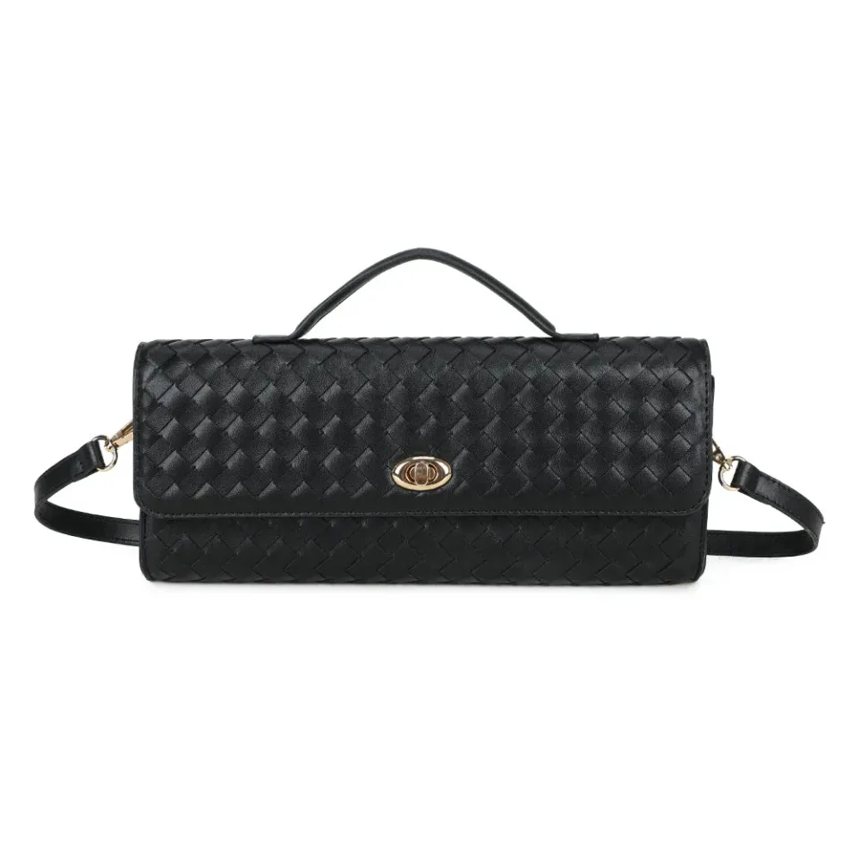 Gallantry Paris Élixir Tressé sac à main noir tressé