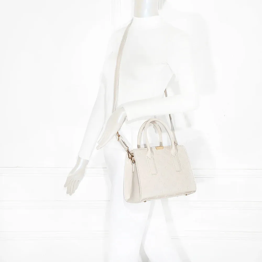 Gallantry Stella sac à main noir verni embossé
