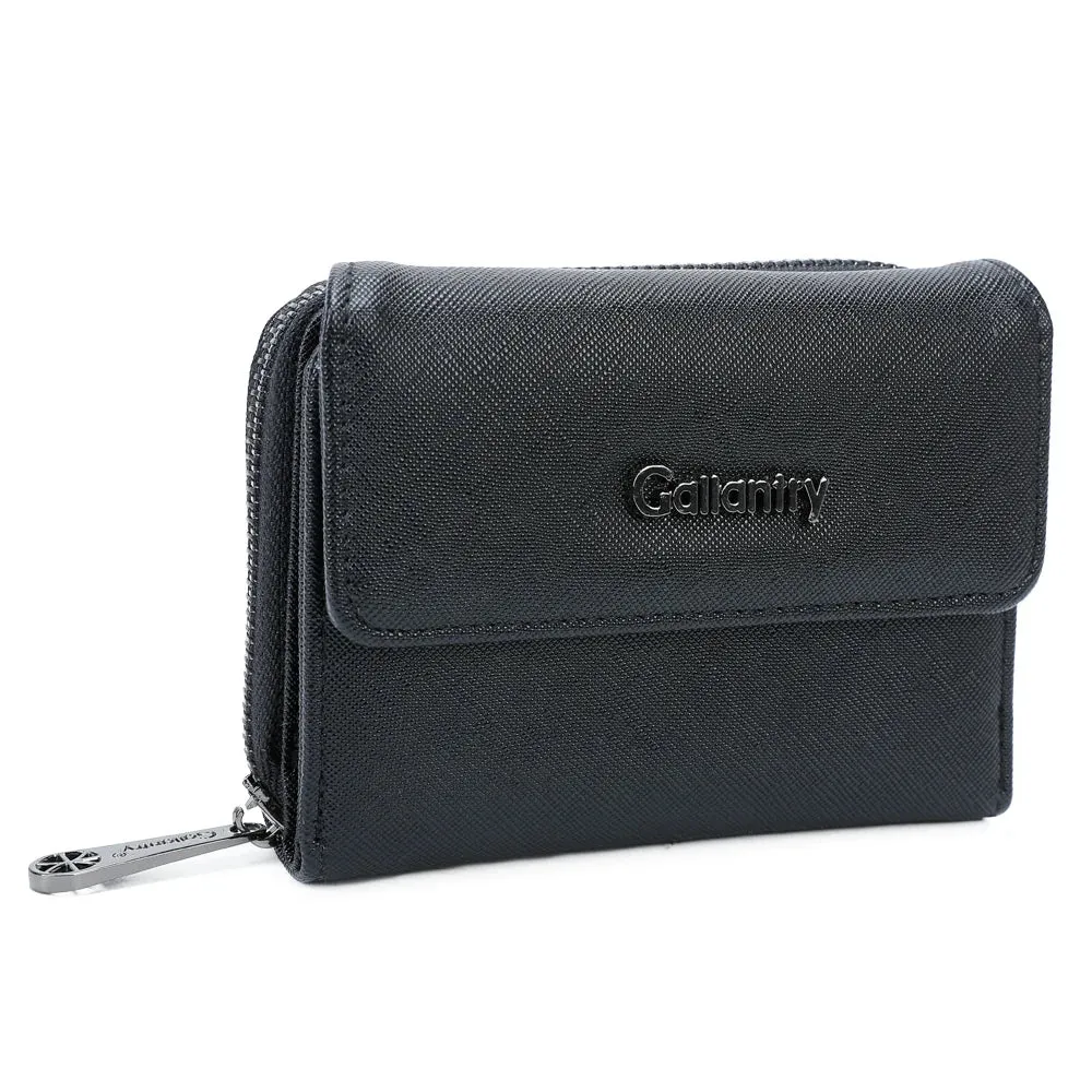 Gallantry Le petit Complice portefeuille femme noir saffiano