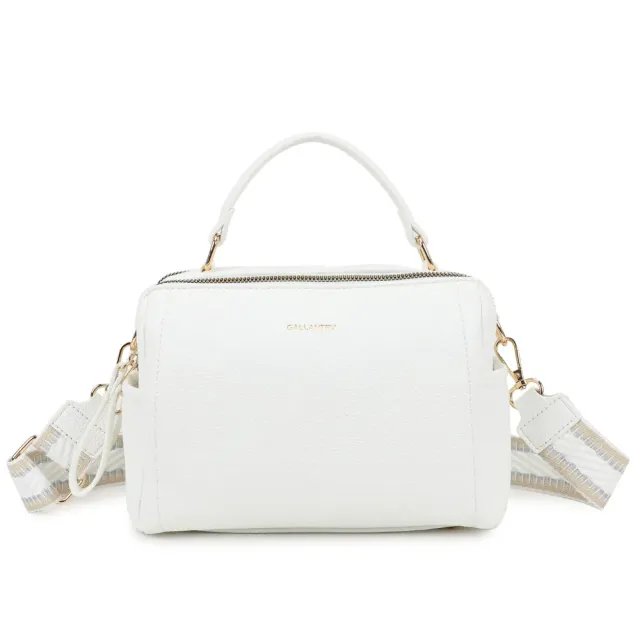 Gallantry Mini Boston Élégance petit sac rose grainé