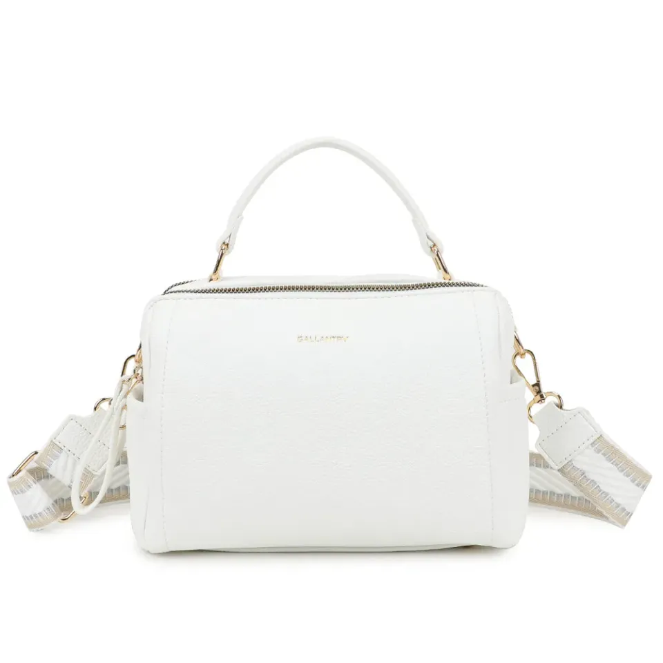 Gallantry Mini Boston Élégance petit sac rose grainé
