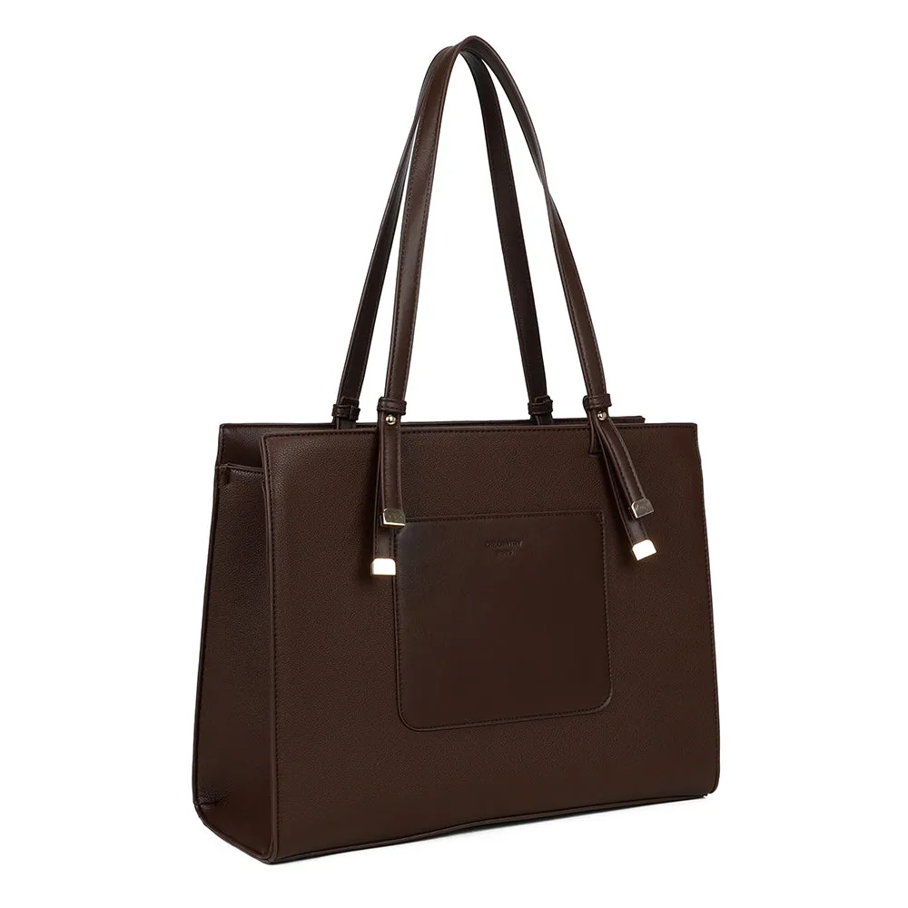 Gallantry Paris Le Orsay grand sac cabas Coffee grainé