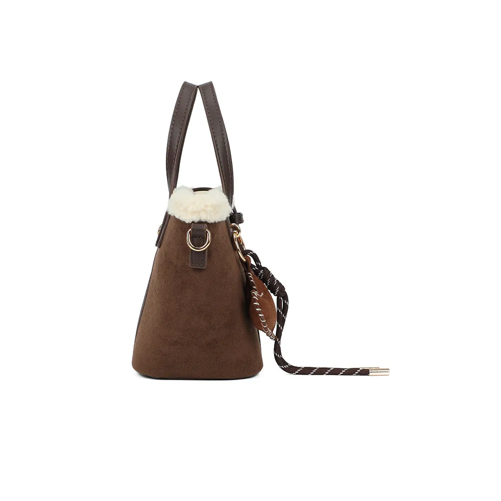 Gallantry Marlon petit sac à main coffee effet daim