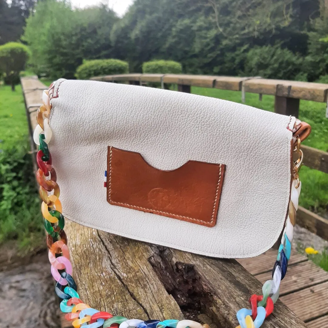 Atelier Anne R Twist petit sac cuir véritable chaîne