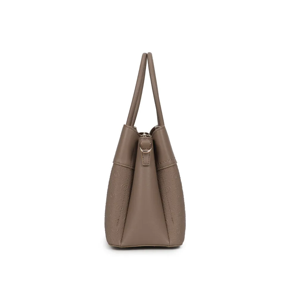 Gallantry Paris Le Mélys sac à main taupe foncé cœurs