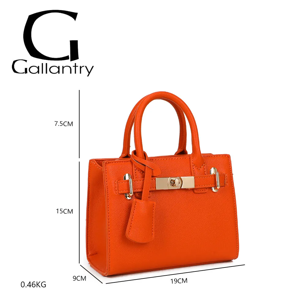 Gallantry Colette mini sac à main orange saffiano
