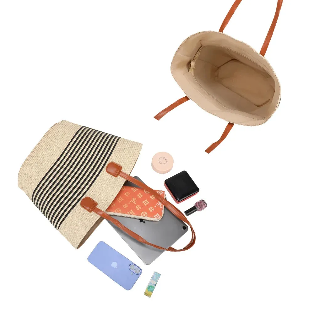 Gallantry Paris Capucine sac cabas beige tressé