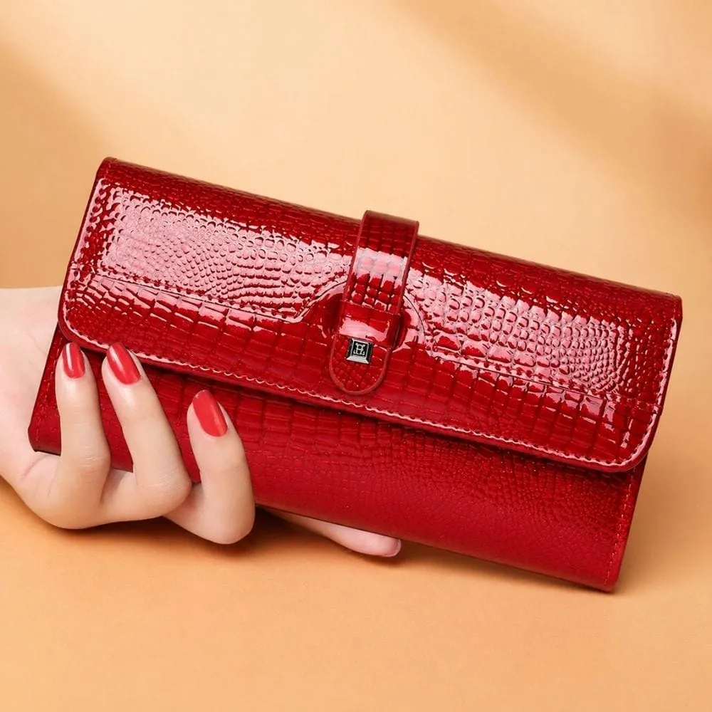 Maison Sacoches Lunéa portefeuille femme noir cuir