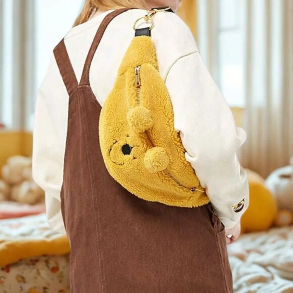 Maison Sacoches Teddy banane enfant ourson orange