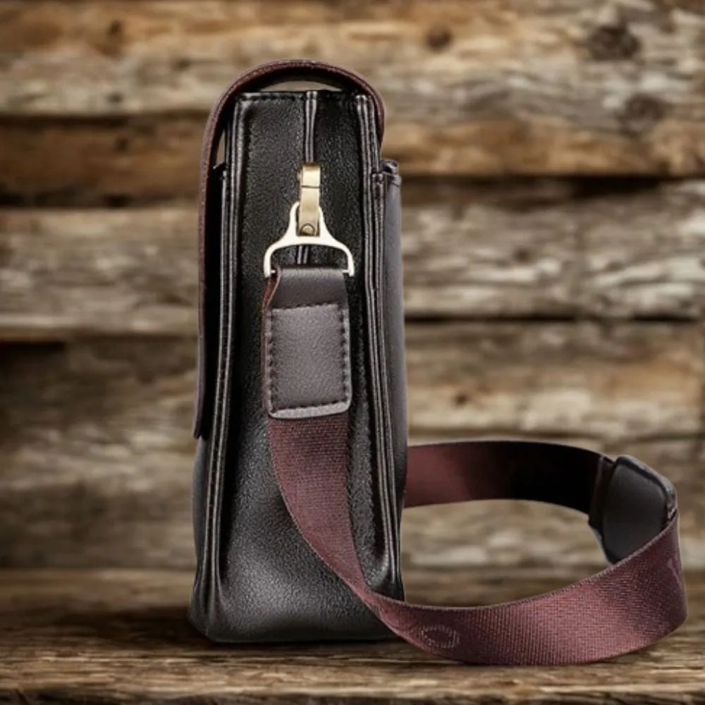 Maison Sacoches Arven sacoche homme cuir noir bandoulière