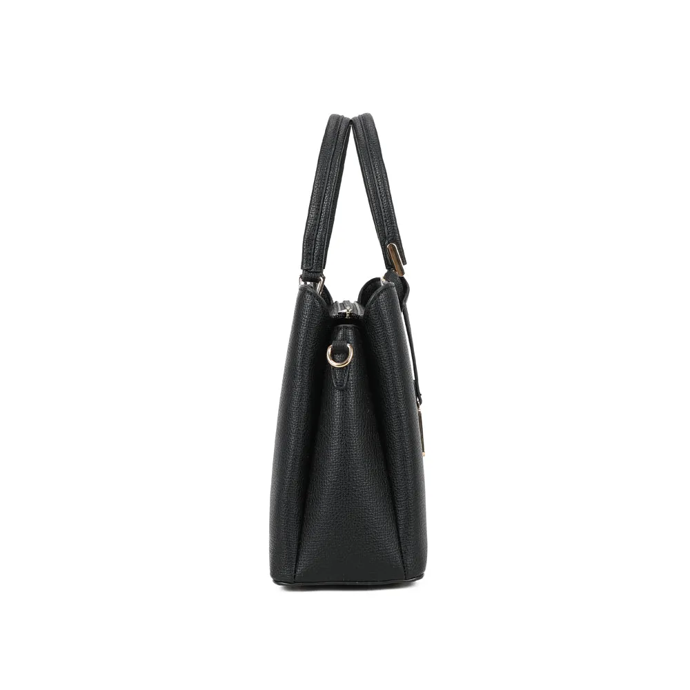 Gallantry Paris Élisa sac à main noir bandoulière bicolore