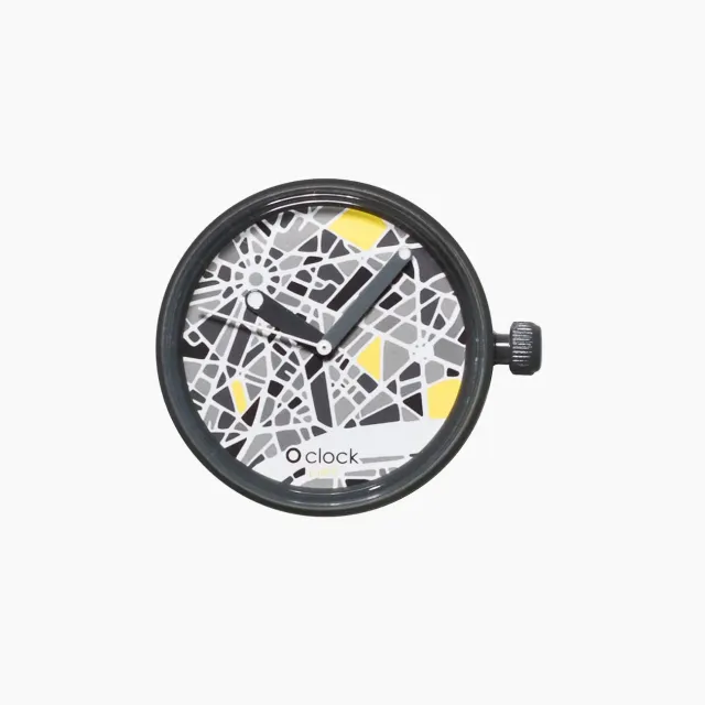 O bag O Clock City Map mécanisme Paris graphique