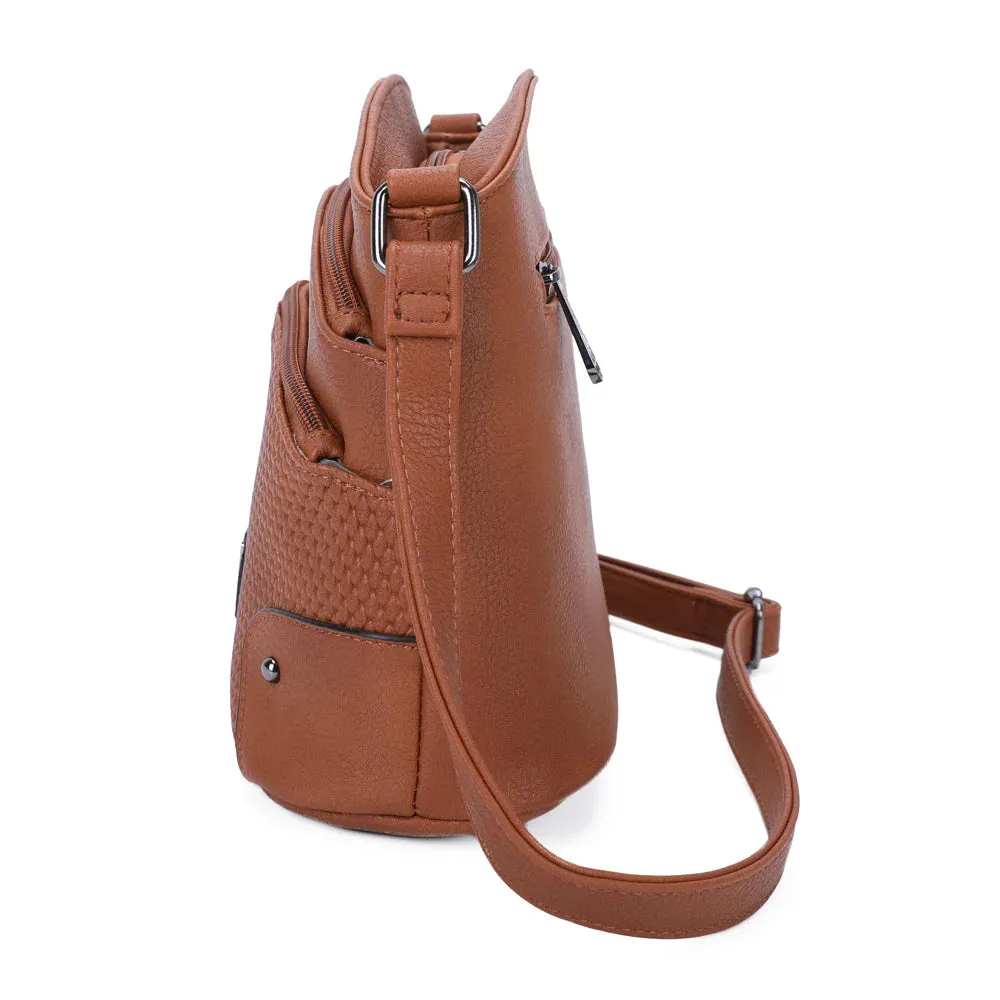 Gallantry Marceau sac bandoulière bordeaux multipoches