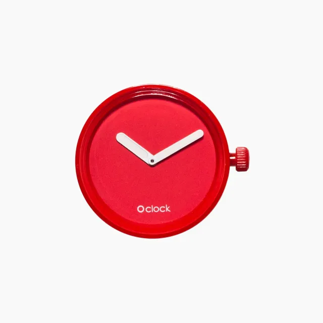 O bag O Clock mécanisme montre rouge tone on tone