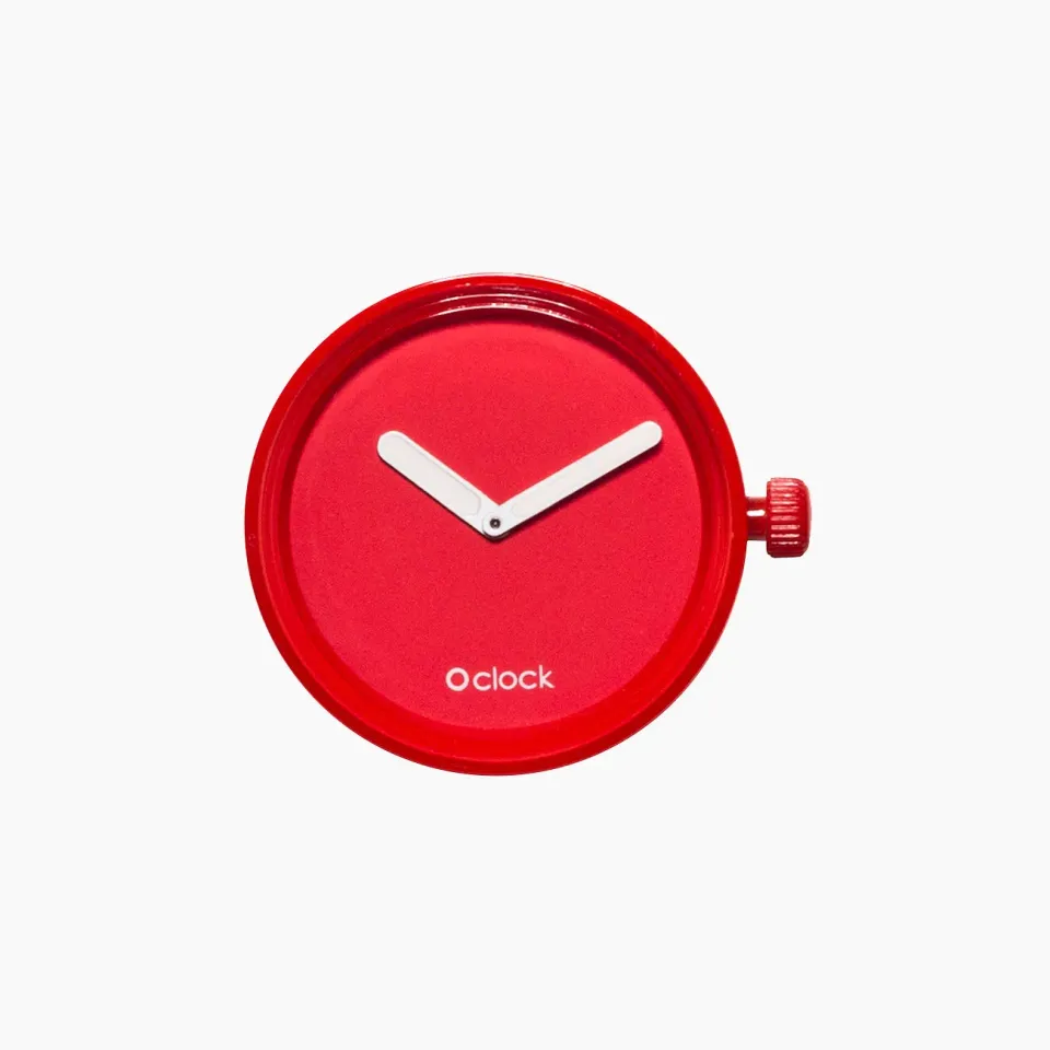 O bag O Clock mécanisme montre rouge tone on tone