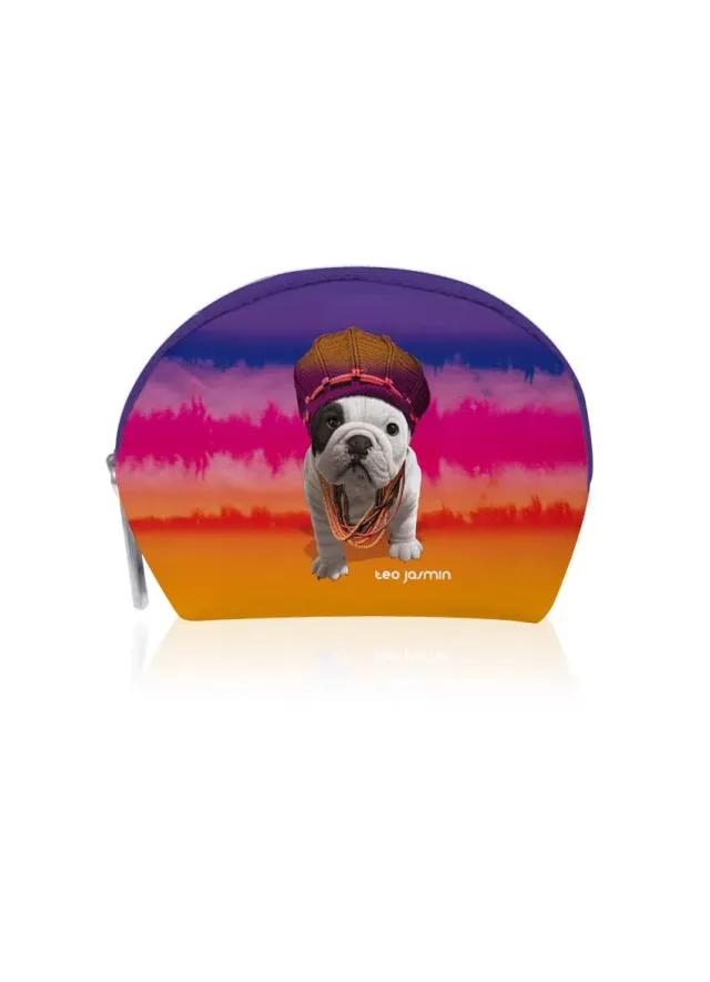 Téo Jasmin Teo Demi-Lune porte-monnaie Marley Orange