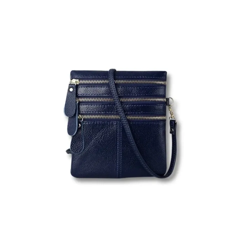 Maison Sacoches Lilia sac à main cuir noir zippé