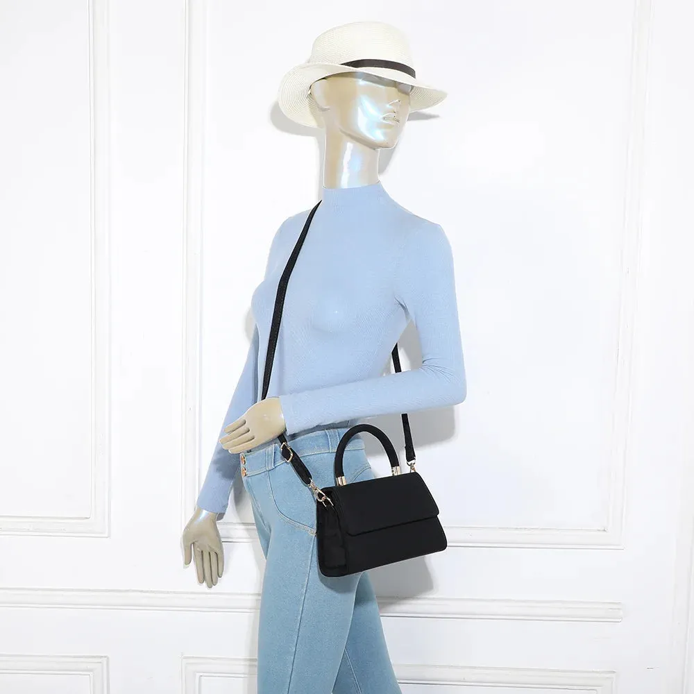 Gallantry La Petite Élégante sac à main Noir suédine