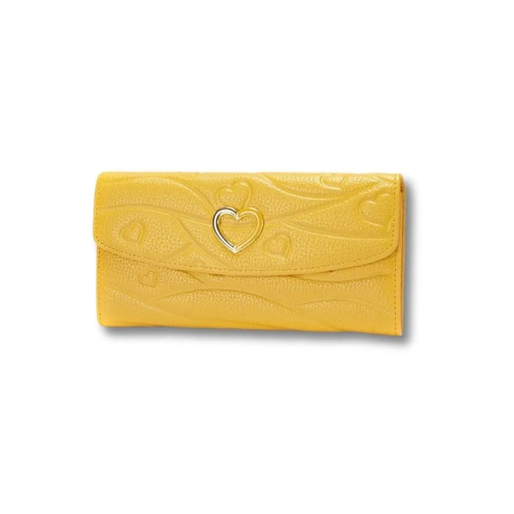 Maison Sacoches Serina Porte-Monnaie Cuir Long Rose