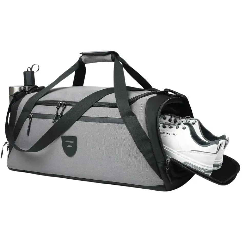 Mon Sacoche Compartiment Chaussures sac de sport gris