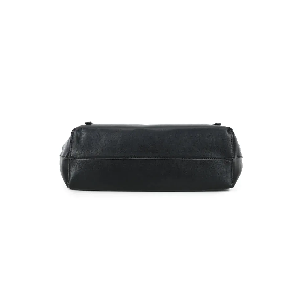 Gallantry Élance sac cabas noir lisse