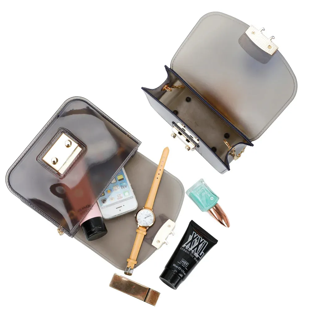 Gallantry Paris Luminance mini sac bandoulière transparent noir
