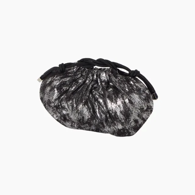 O bag oblò sac intérieur tissu dune métal noir
