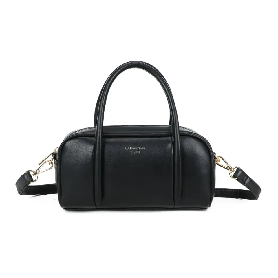 Gallantry Paris Pauline petit sac bowling noir lisse