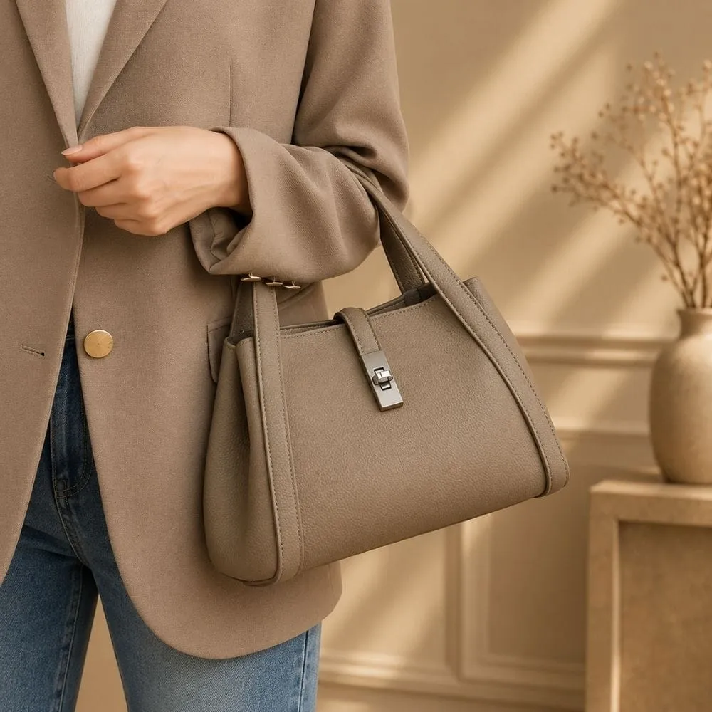 Maison Sacoches Seraphine sac à main cuir blanc véritable