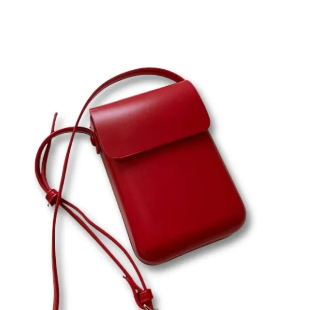 Maison Sacoches Kaline Mini sac bandoulière brun téléphone