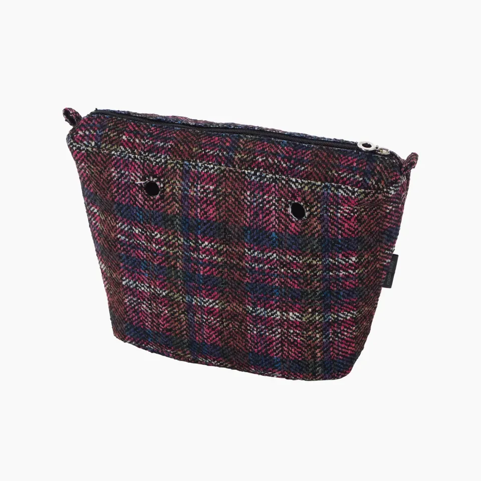 O Bag Mini sac intérieur Glen Check zippé